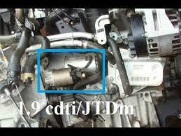 replace the starter motor 1 9 cdti