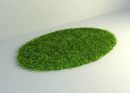 gr green round carpet 3d model carpets