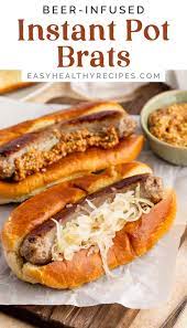 beer infused instant pot brats easy