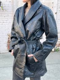Vintage Patchwork Leather Trenchcoat