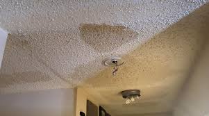 repair a water damaged popcorn ceiling