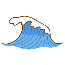 波のイラスト | 商用OKの無料イラスト素材サイト ツカッテ