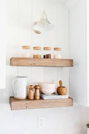 Chunky Brown Wooden Shelves