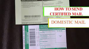 label certified letter domestic mail