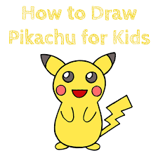 how to draw pikachu for kids how to