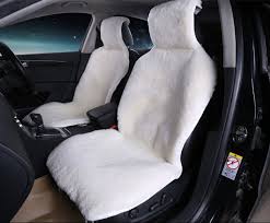100 Sheepskin Car Seat Cover White