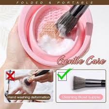 box shape silicone makeup brush cleaner