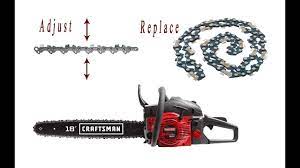 Replacing & adjusting the chain on your 2018 - '19 Craftsman chainsaw -  YouTube