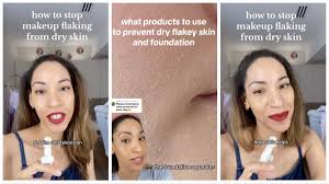 stop makeup flaking from dry skin