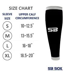 Sb Sox Compression Calf Sleeves 20 30mmhg For Men Women Perfect Option To Our Compression Socks For Running Shin Splint Medical Travel