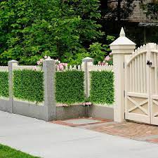 16 In X 24 In Pe Artificial Plant Privacy Fence Panels 12 Pieces