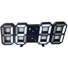 3d Digital Clock Alarm Clock White