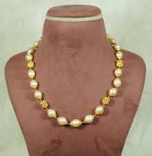 beautiful south sea pearl gold necklace