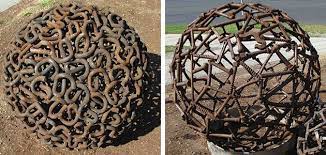 Recycled Metal Garden Art Redgum