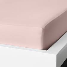 dvala fitted sheet light pink queen