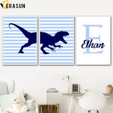 Your favorite kids luxury brands & independent boutiques in one magical place. Dinosaur Custom Baby Name Wall Art Canvas Painting Nordic Posters And Prints Nursery Art Wall Pictures Baby Girl Boy Room Decor Buy At The Price Of 3 06 In Aliexpress Com Imall Com