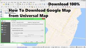 How to download google map from universal map download | Define project from QGIS - YouTube