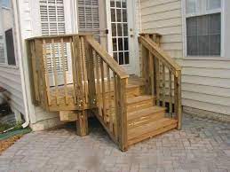 Patio Stairs Wooden Steps Outdoor