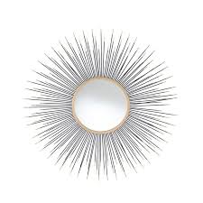 Gold Metal Starburst Round Wall Mirror