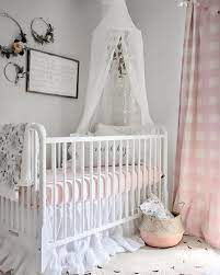 Pink And White Crib Bedding Girls