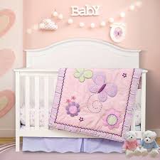 pink erfly crib bedding set for