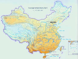 Climate Map Of China China Climate Map Annual Temperature