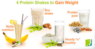 4 protein shakes to gain weight