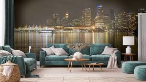 wall mural vancouver bc skyline from