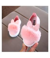 Children Toddler Baby Fur Sneaker Girls Cute Bunny Soft Anti
