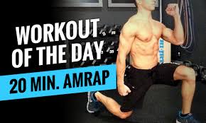 20 minute amrap workout of the day