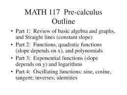 Ppt Math 117 Pre Calculus Outline