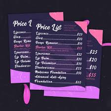 Lipsense Price List Senegence Pricing Sheet 8x10 Lipsense