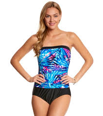 Maxine Firework Shirred Side One Piece Swimsuit At Swimoutlet Com Free Shipping