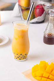 mango bubble tea homemade mango milk