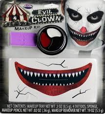 halloween evil clown makeup kit by fun