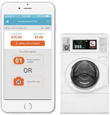 mobile payment app in the laundry room