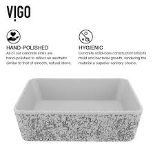 vigo zinnia ash gray concrete vessel