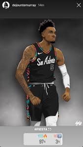 Spurs officially announce 'fiesta' city edition jerseys. Look Dejounte Murray Shares Fan Made Spurs Fiesta Themed Concept Jersey Woai