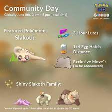 Slakoth Community Day Announced, Slaking Gets Body Slam