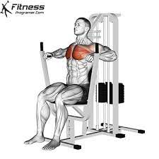 how to chest press machine muscles