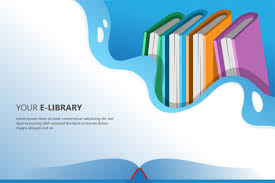 book ilration for library concept