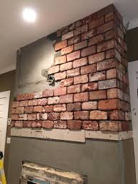 brick fireplace decor diy brick