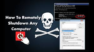 how to remotely shutdown any puter