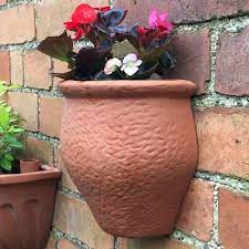 Rustic Wall Pot Weston Mill Pottery Uk