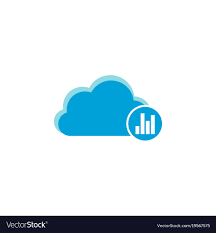 Cloud Computing Icon Graph Chart Icon Vector Image On Vectorstock