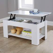 The lift top coffee table includes hidden storage that is pretty spacious. Lift Up Coffee Table Coffee Table For Living Room Coffee Table With Storage Modern Coffee Tables Large Hidden Compartment Wood Fold Top Expanding Living Room Furniture Home Kitchen Tables