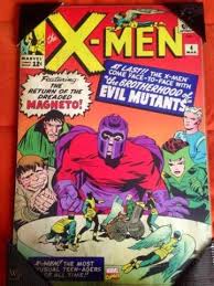 marvel x men 4 comic cover wooden wall