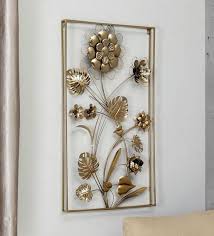 golden metal wall decor by vedas