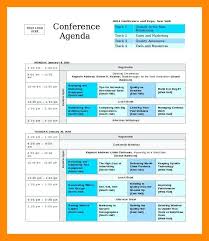 Conference Agenda Template Event Word Download Community Meeting
