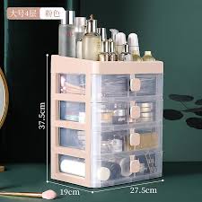 transpa cosmetic storage box makeup